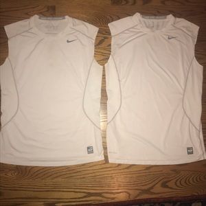 Lot of 2! Nike Pro Combat Dri-Fit fitted tank tops